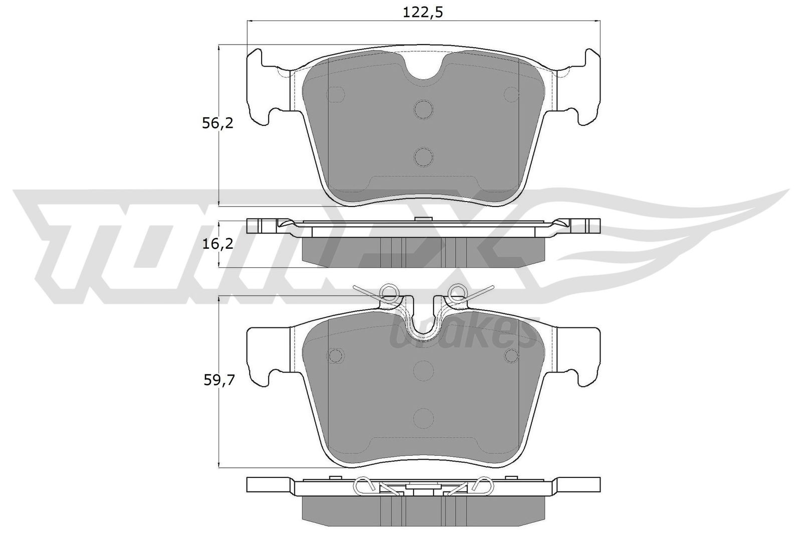 TOMEX Brakes Bremsbelagsatz, Scheibenbremse